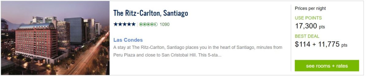 The Ritz Carlton, Santiago do Chile - 17.300 pontos La Quinta Rewards