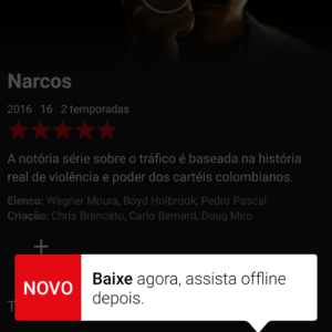 Netflix Offline - Baixar Narcos