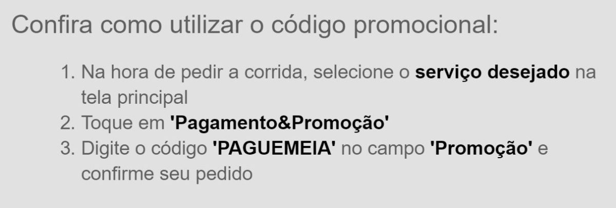 Utilizar cupom PAGUEMEIA, Easy