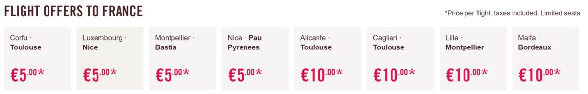 Volotea - Novas rotas por 5 Euros para a França