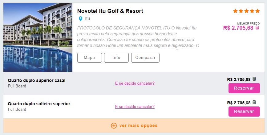 Azul Viagens - Reserva de hotel com reais