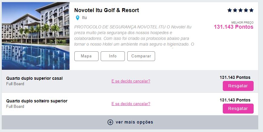 Azul Viagens - Reserva de hotel com pontos