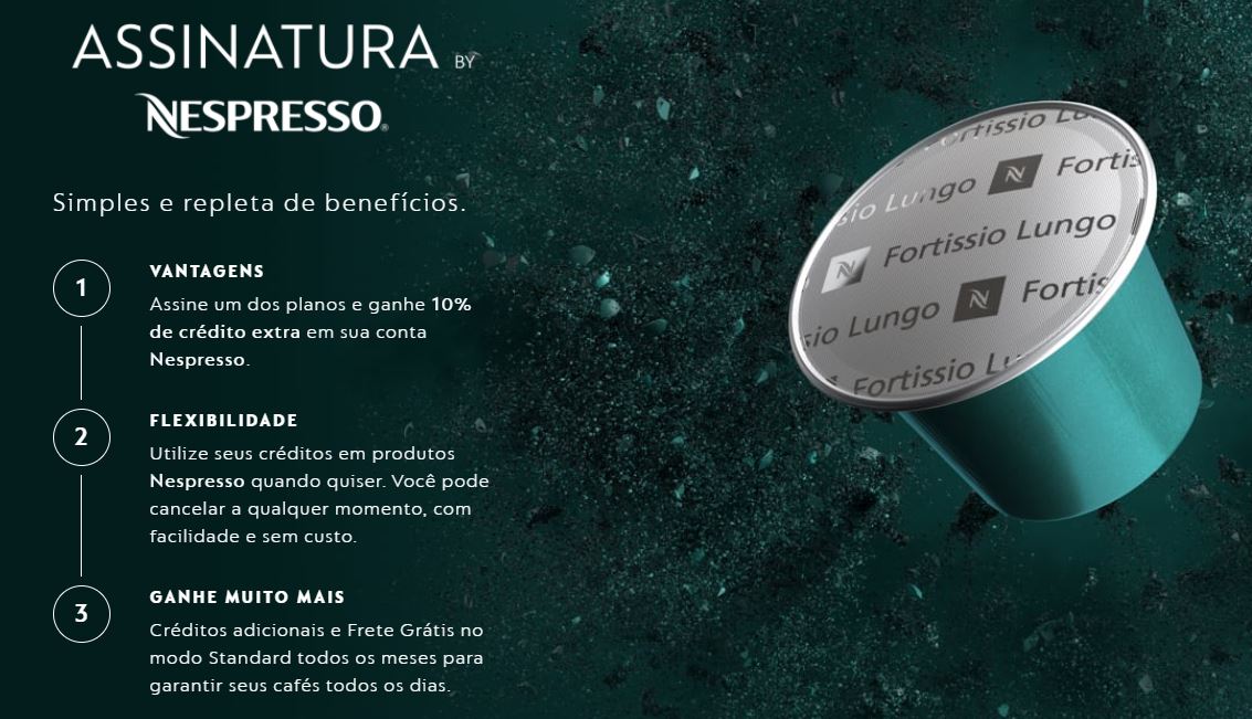 Nova promoção da cafeteira Nespresso oferece crédito de R$ 453